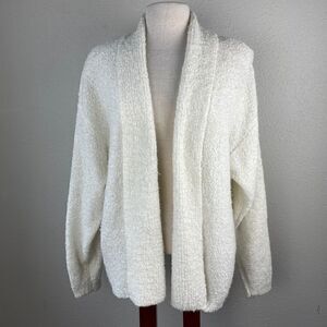 Beldoch Popper Vintage Ivory Cardigan Sweater EUC